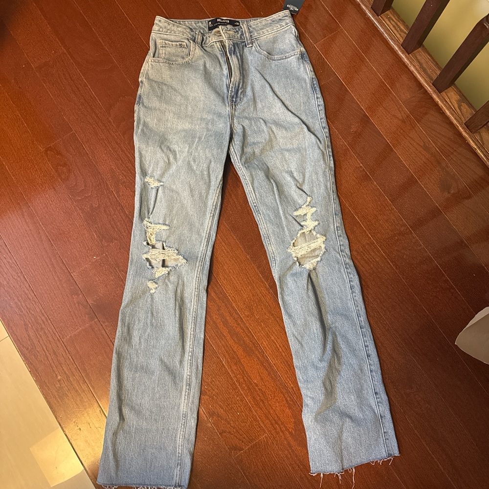 Distressed Light Blue Women's Jeans